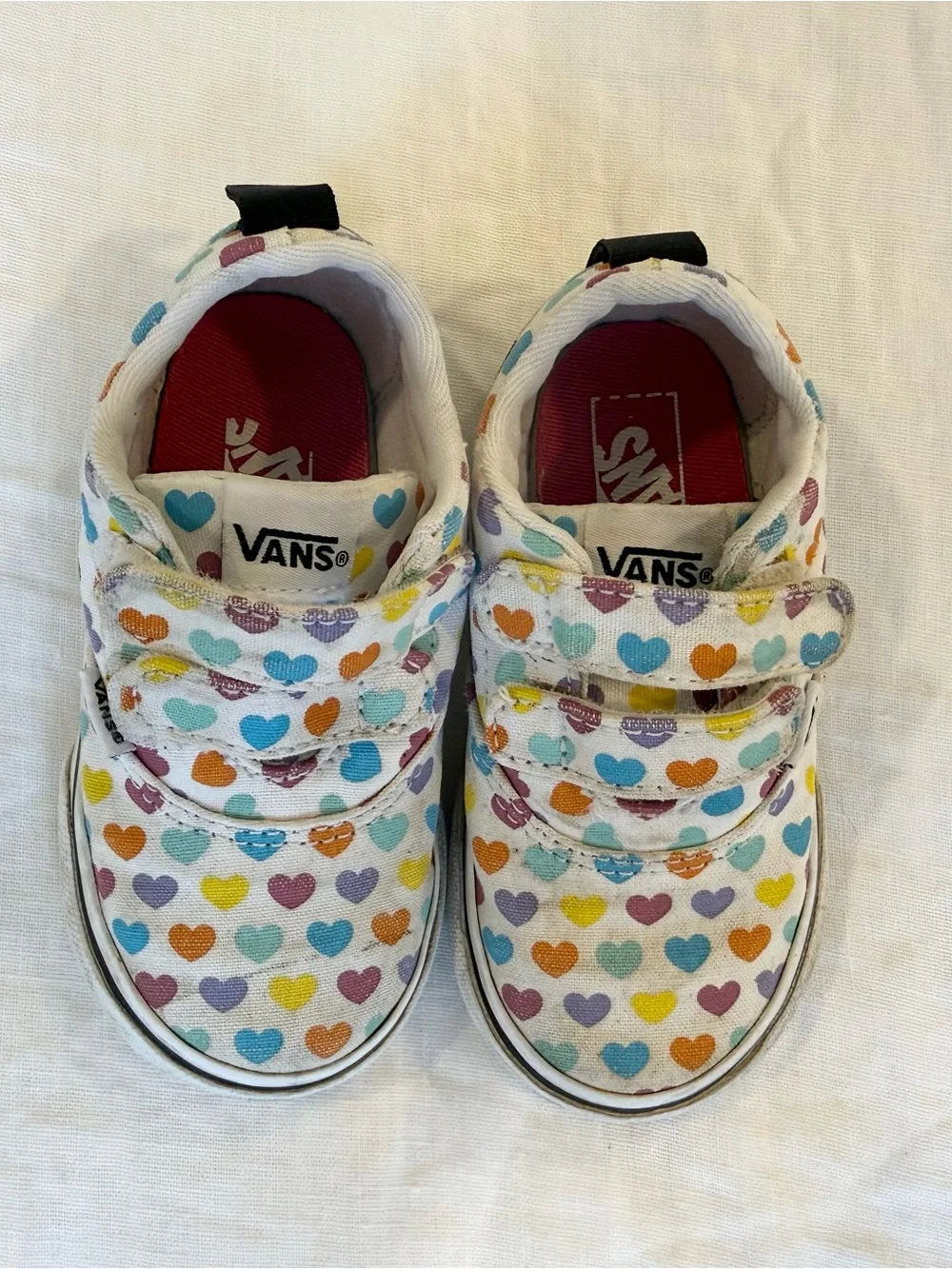 Toddler Vans Rainbow Heart Sneakers - Size 6 (toddler)